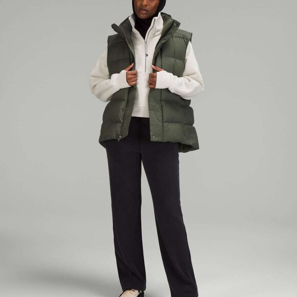 lululemon Scuba Oversized Funnel-Neck Half Zip Bone Size M/L New with Tag - Picture 2 of 5